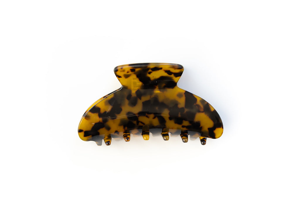 Dark Leopard Claw Clip