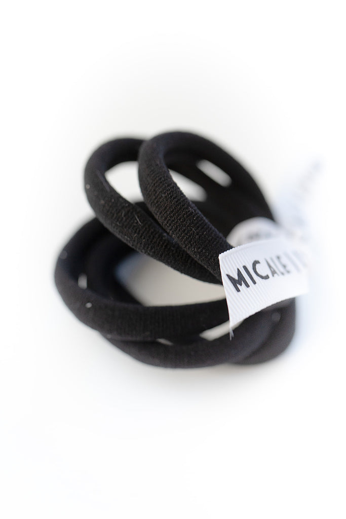 Black Large Ouchless Hair Ties