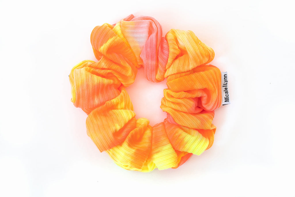 Neon Yellow and Orange Tie Dye