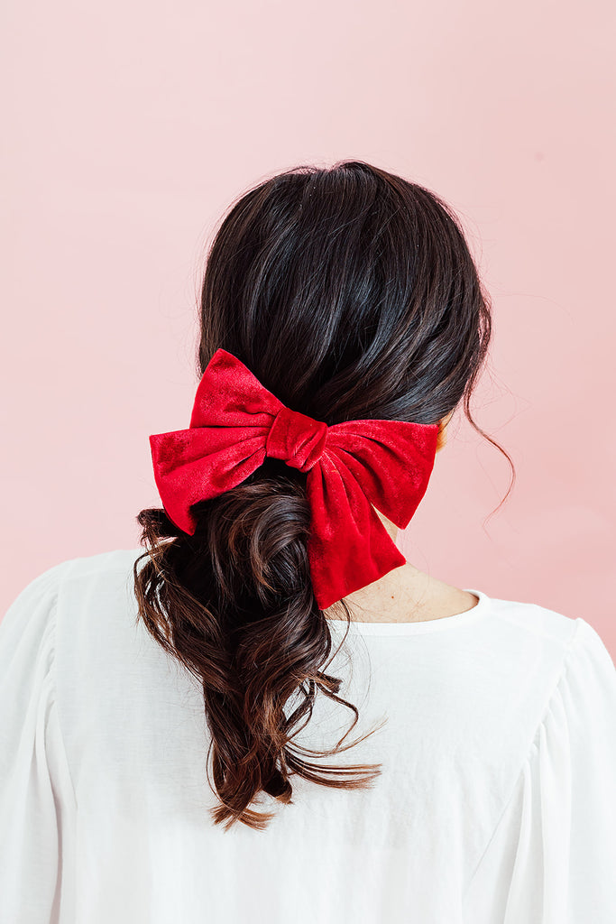 Big Red Velvet Bow