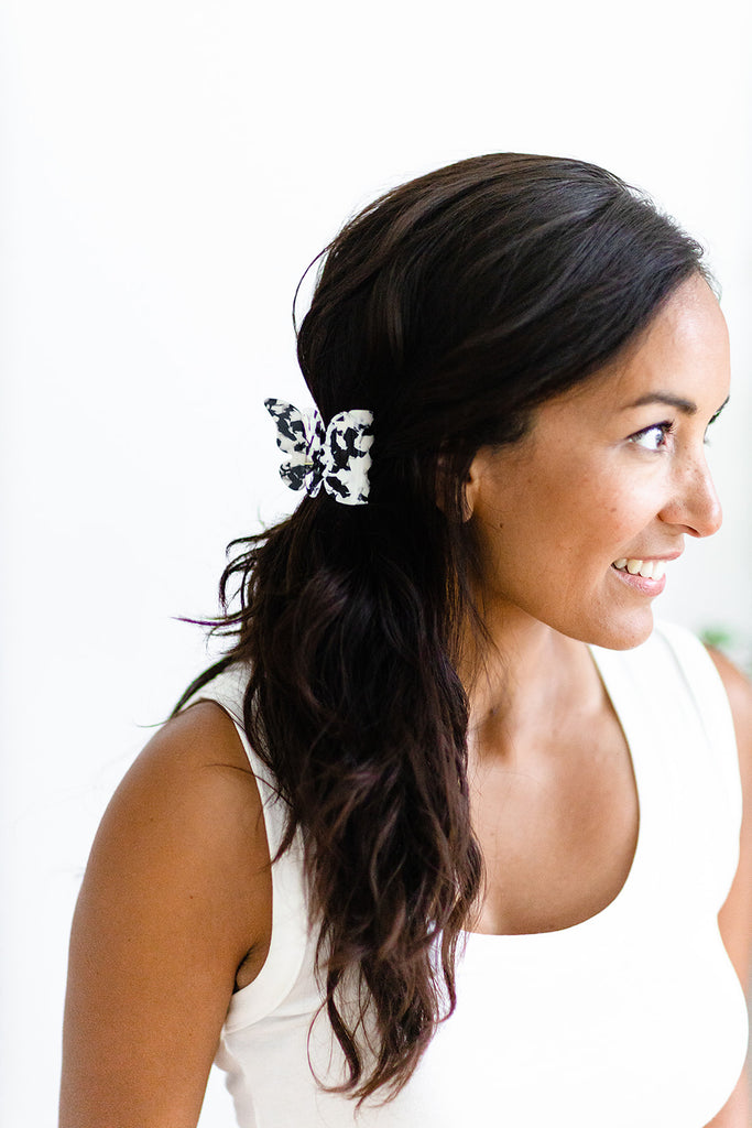 Black and White Butterfly Hair Clip