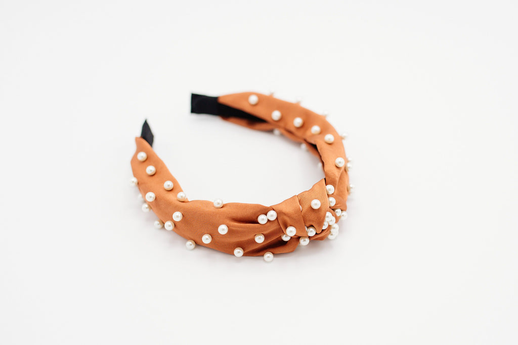 Rust Pearl Headband