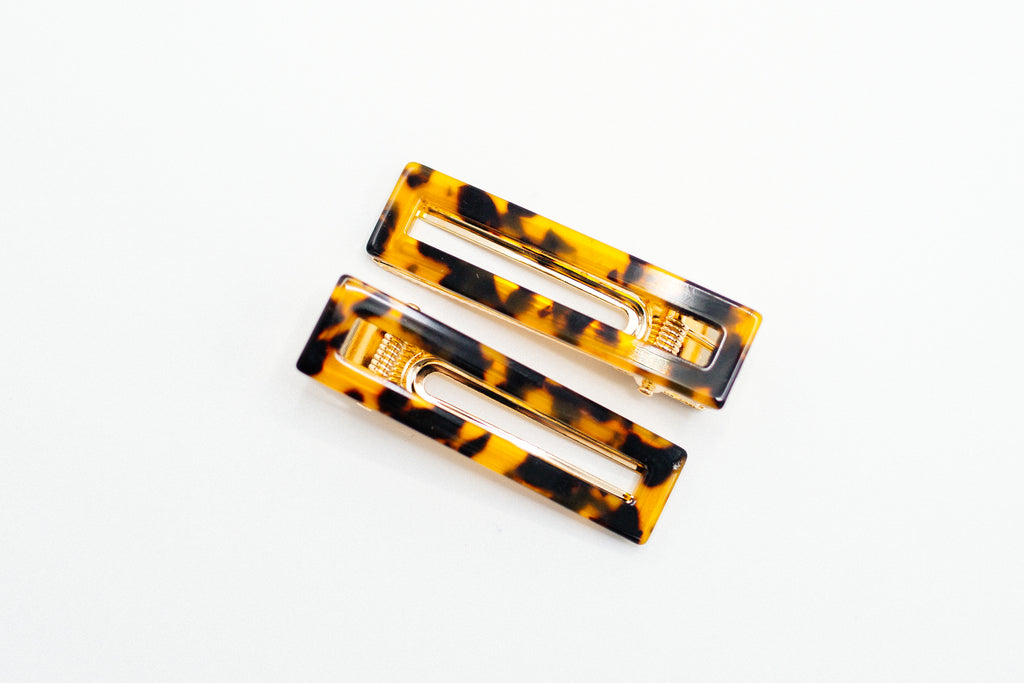 Leopard Square Hair Clip