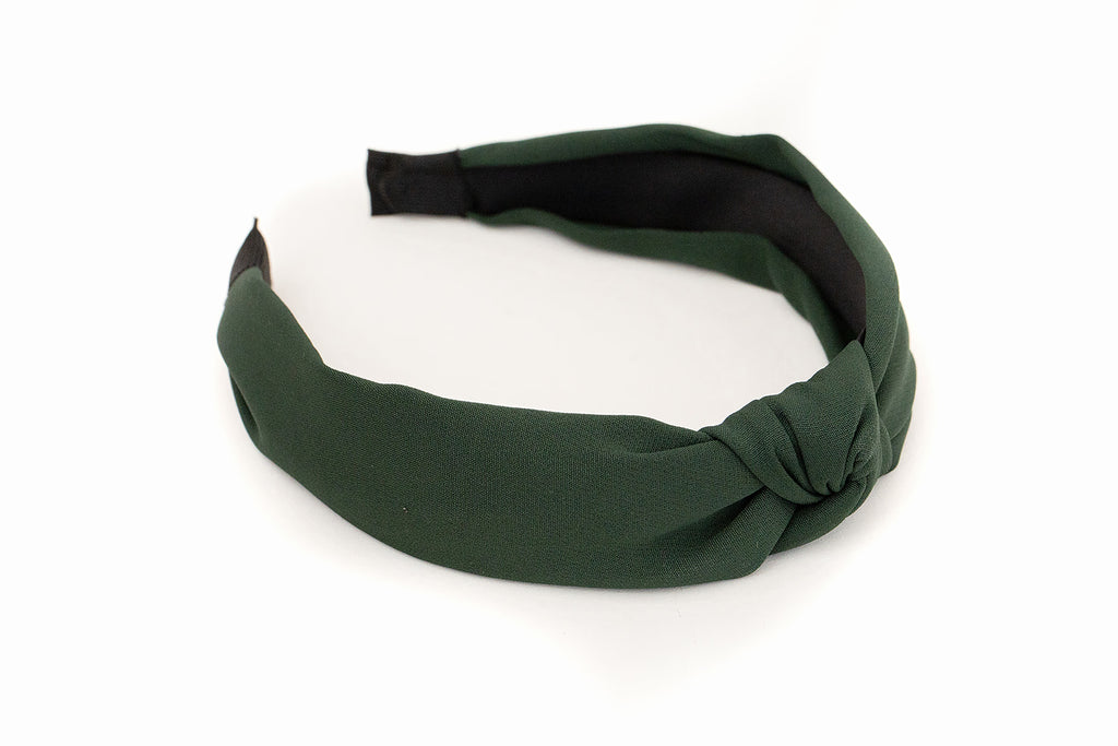 Hunter Green Knotted Headband