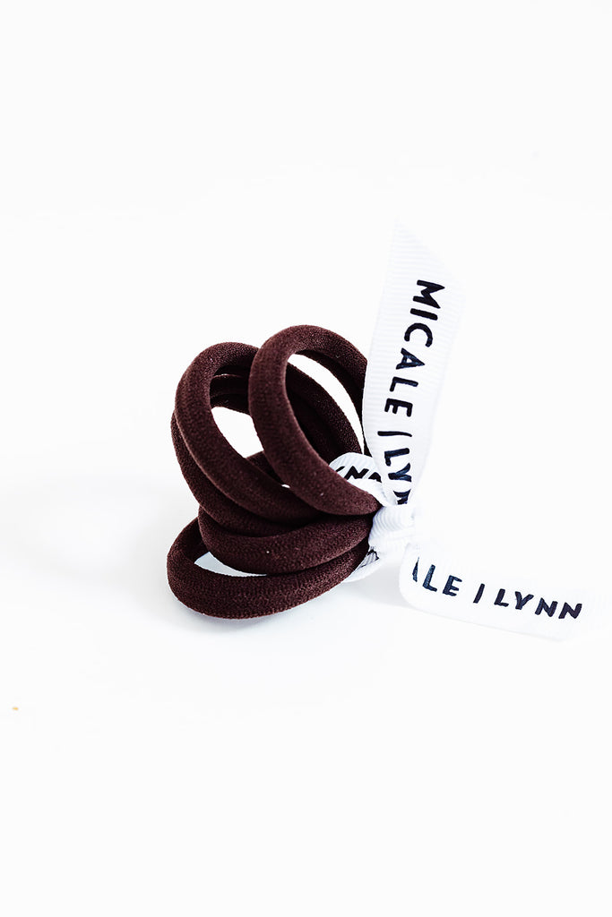 Brown Mini Ouchless Hair Ties