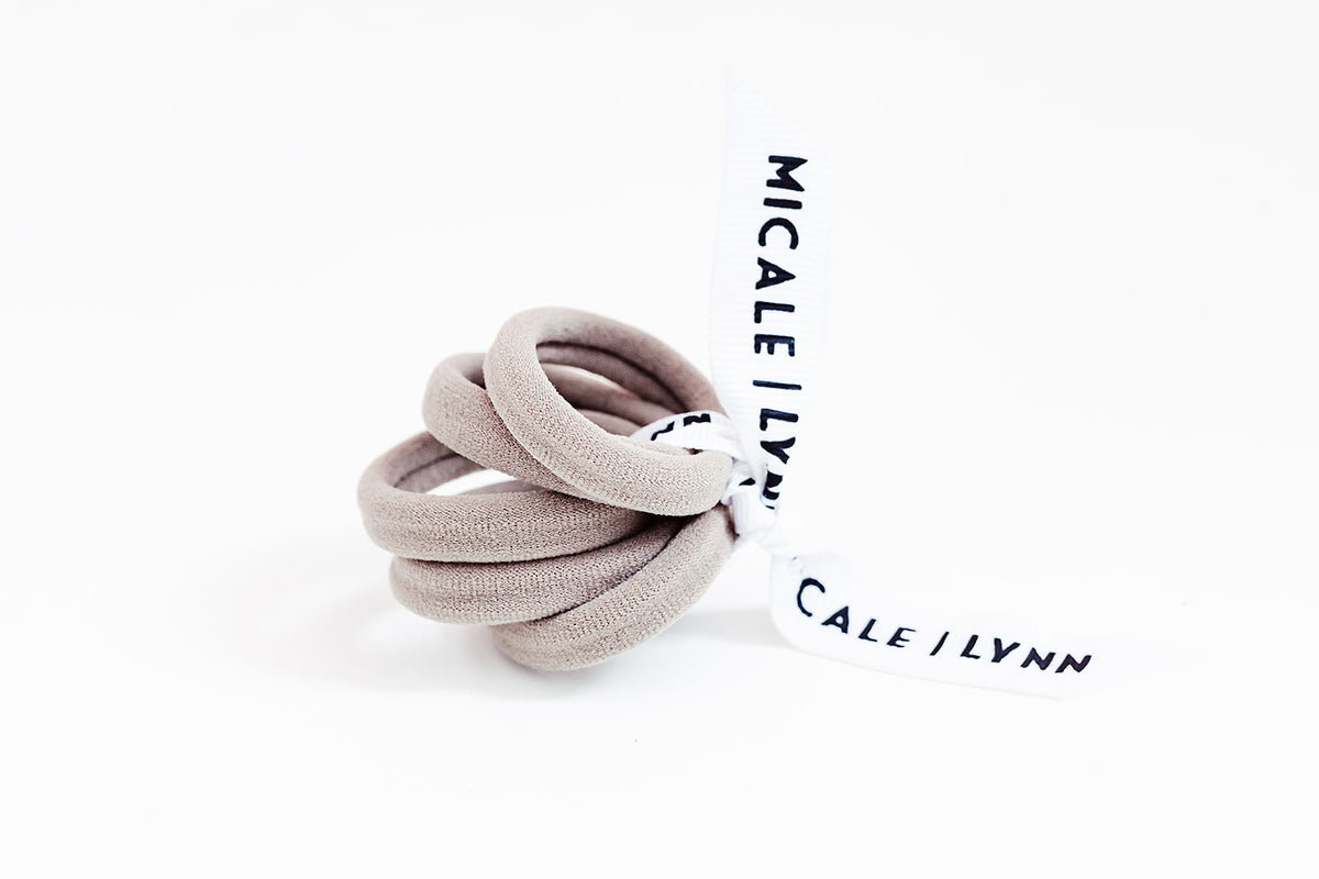 Tan Mini Ouchless Hair Ties, Micale
