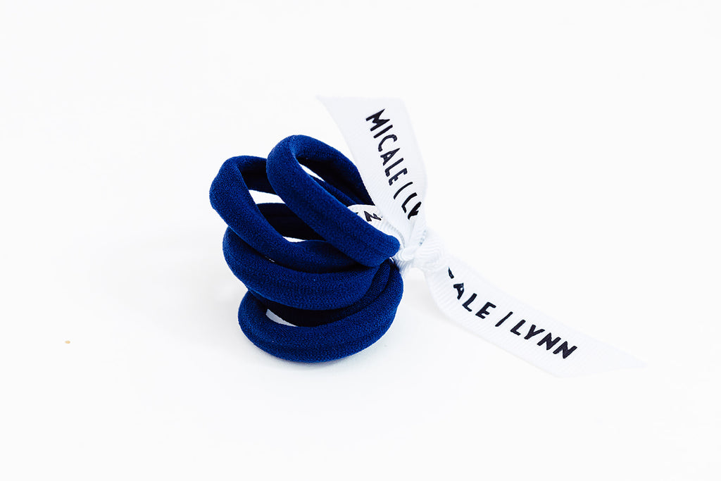 Navy Mini Ouchless Hair Ties