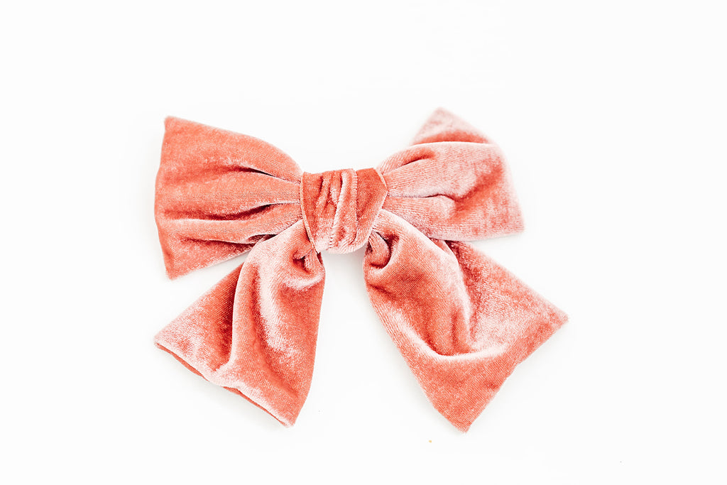 Big Pink Velvet Bow