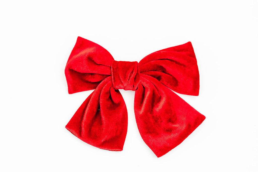 Big Red Velvet Bow