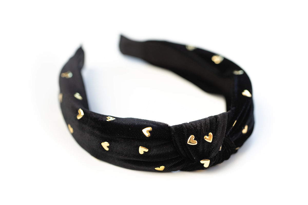 Black and Gold Studded Headband Disney Parks Black Jeweled Studded Gold Minnie Mouse Ears  main image 2