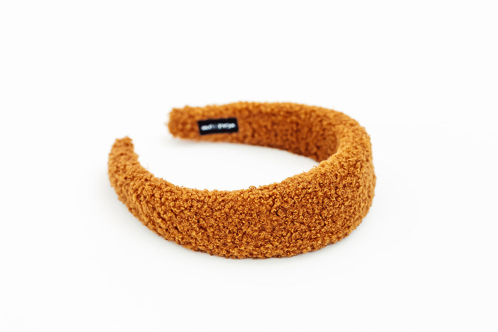 Brown Teddy Sherpa Headband